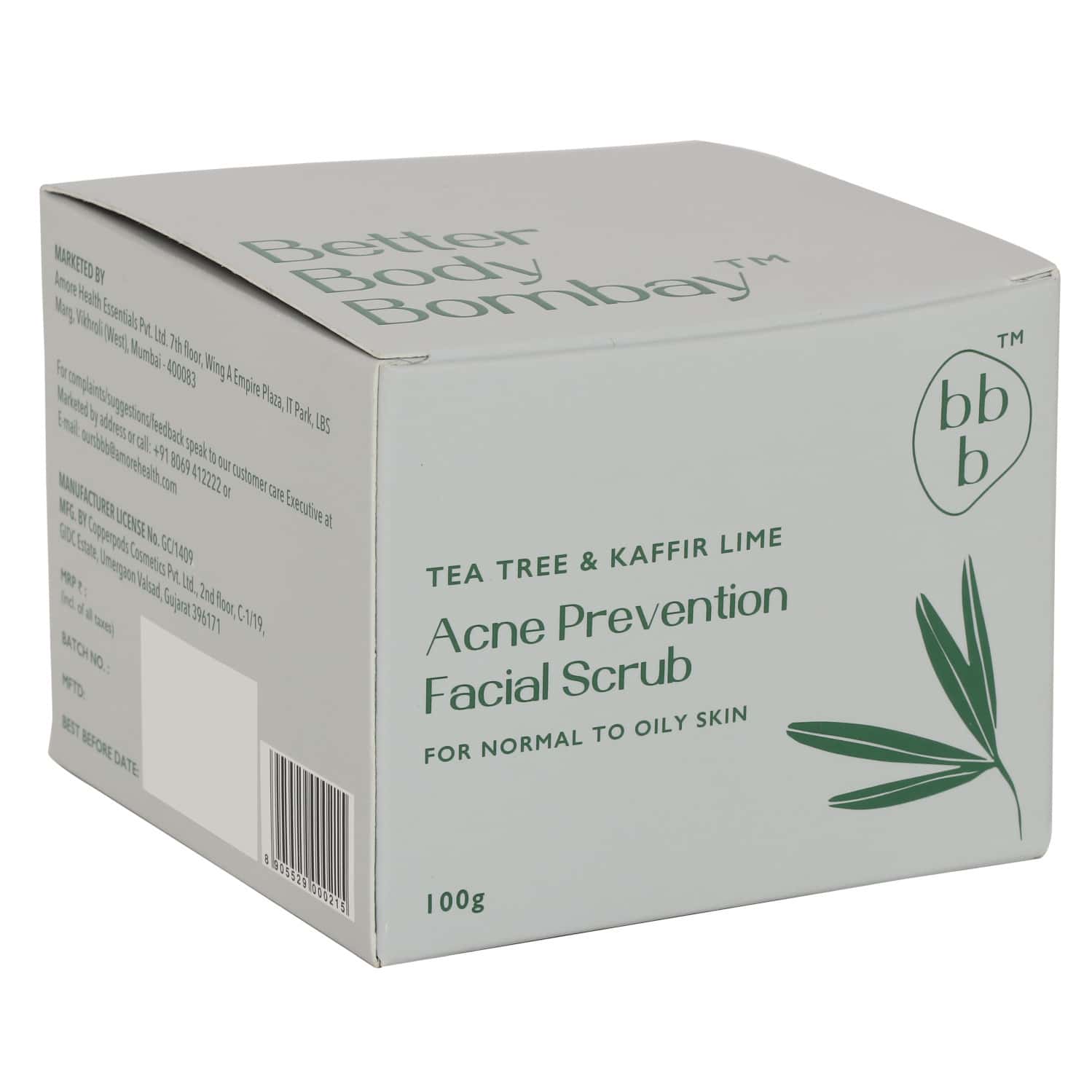 Buy BBB BETTER BODY BOMBAY TEA TREE & KAFFIR LIME ACNE PREVENTION