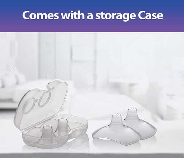 Luvlap Silicone Nipple Protector / Shield For Breast Feeding Mothers With Storage Case