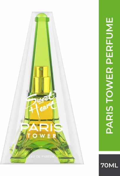 Sweet Heart Light Green Paris Tower Long Lasting Eau De Perfume 70Ml