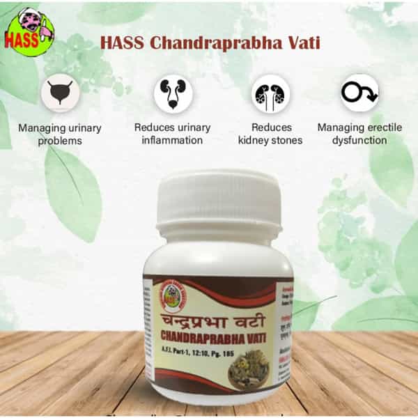 Hass Chandraprabha Vati (80 Tab Of 500 Mg Each) For Kidney Stone For Urine Problem