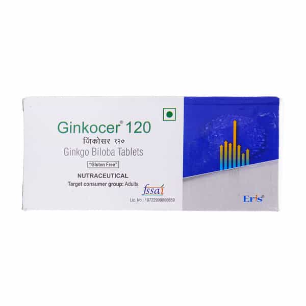 Ginkocer 120Mg Strip Of 10 Tablets