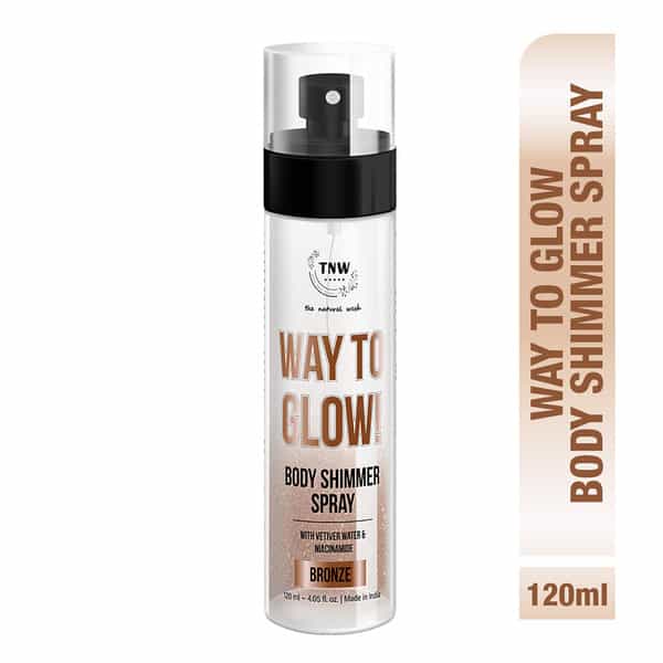 Tnw The Natural Wash Way To Glow Body Shimmer Spray | Radiance & Skin Nourishment 120Ml