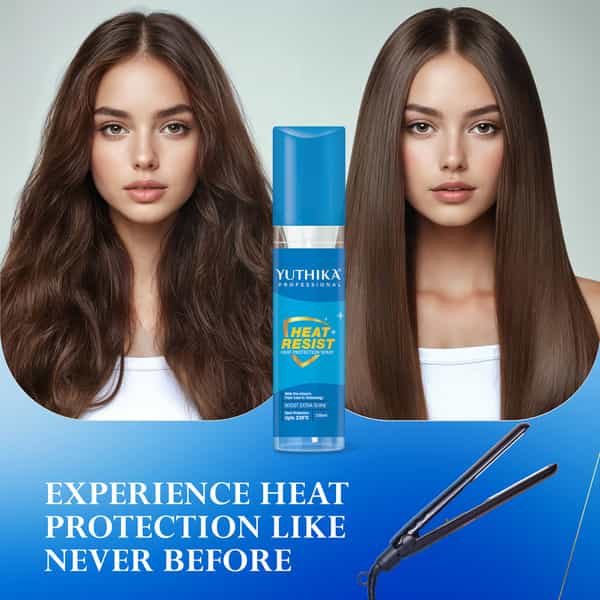 Yuthika Heat Protection Spray 150Ml For Hair | Shields From Heat Damage Up To 230C