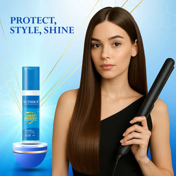 Yuthika Heat Protection Spray 150Ml For Hair | Shields From Heat Damage Up To 230C