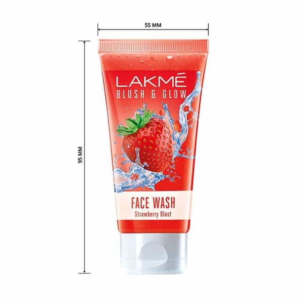 Lakme Blush & Glow Strawberry Freshness Gel Face Wash With Strawberry Extracts-50 G