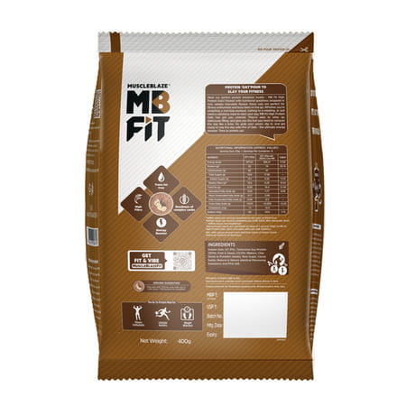 Muscleblaze Fit High Protein Oats (Dark Chocolate | 400g) | 22g Protein