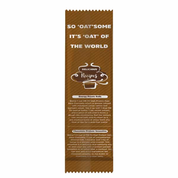 Muscleblaze Fit High Protein Oats (Dark Chocolate | 400G) | 22G Protein