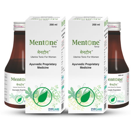 Mentone Women Ayurvedic Syrup | For Irregular Periods & Pain | Hormone Balance - 200ml X 2 Bottles