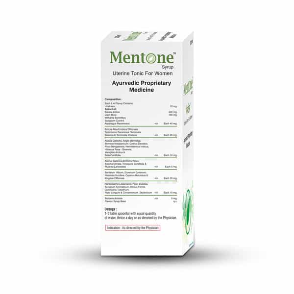 Mentone Women Ayurvedic Syrup | For Irregular Periods & Pain | Hormone Balance - 200Ml X 2 Bottles