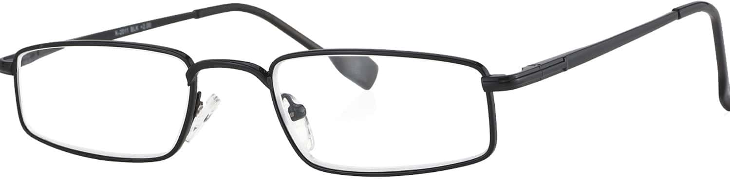 Klar Eye Full Rim Rectangle Reading Glasses Men And Women +0.75 To +3.50+2.75 Power Shiny Black