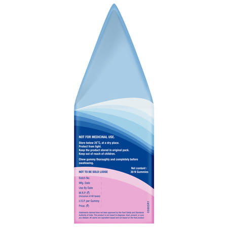 Calcimax Gummies Strawberry Flavour Sugar Free For Kids And Adults 30 Nos