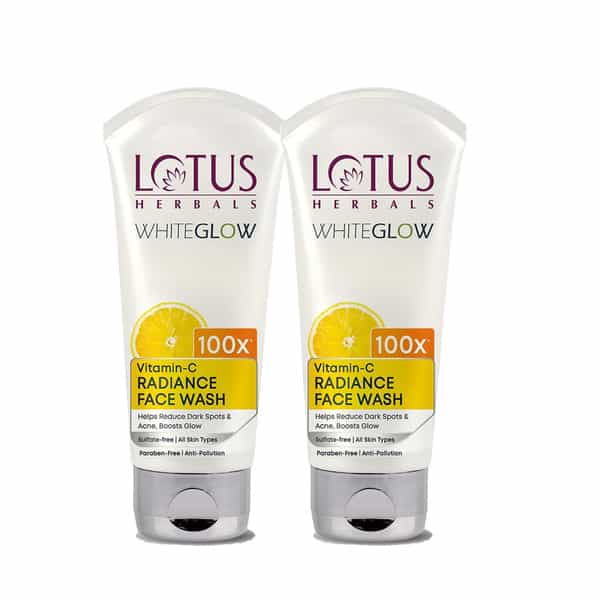 Lotus Herbals Whiteglow Vitamin-C Radiance Face Wash 50G (Pack Of 2)