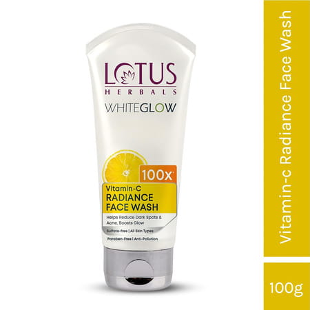 Lotus Herbals Whiteglow Vitamin-C Radiance Face Wash 50g (Pack Of 2)