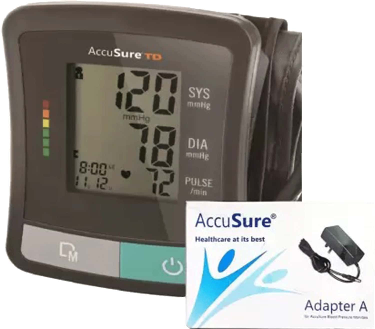 Accusure Td Blood Pressure Monitoring System | Bp Monitor | With Adapter
