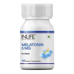 Inlife Melatonin 5mg Tablets | Promotes Sleep And Relaxation |for Men And Women - 120 Tablets