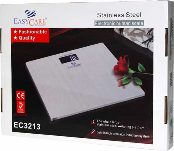Easycare Capacity 180Kgs Stainless Steel Electronic Weighing Scale With High Precision Induction