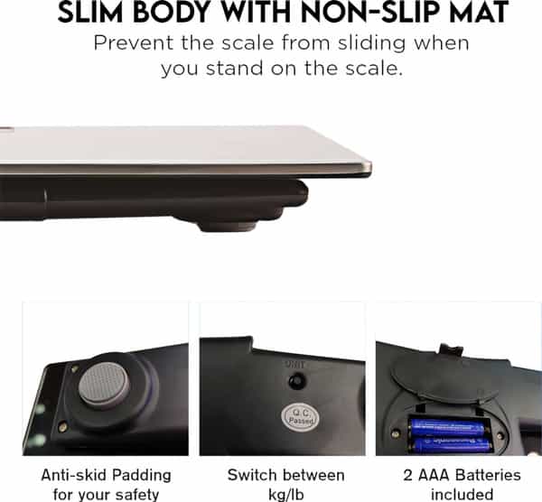 Easycare Capacity 180Kgs Stainless Steel Electronic Weighing Scale With High Precision Induction