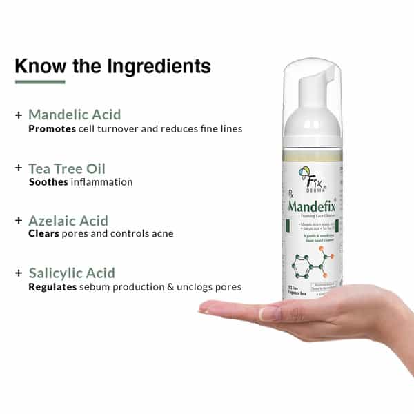 Fixderma Mandefix Foaming Cleanser With 2% Salicylic Acid - 50Ml