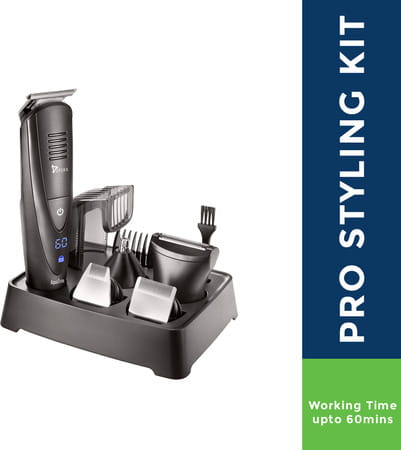 Syska Ht4000k Runtime: 60 Min Grooming Kit For Men (Black)