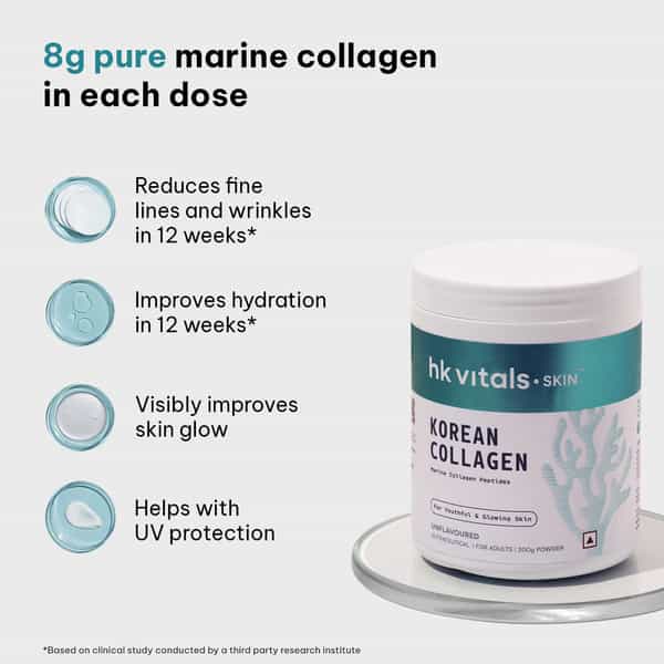 Hk Vitals Korean Marine Collagen (200G) | Unflavoured | Skin | Hair & Nail Support