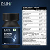 Inlife Biotin Supplement For Hair | Sesbania Bamboo Shoot Bhringraj Zinc Vit C | Unisex | Veg - 60n