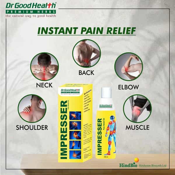 Dr. Goodhealth Pain Relief Impressor Oil Ayurvedic Long Lasting Pain Reducing Oil Pack Of 2 200 Ml