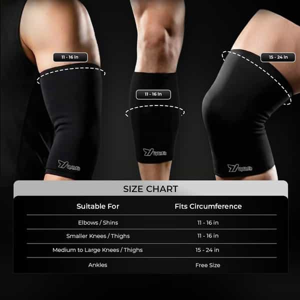 Upurfit Hot & Cold Compression Sleeve For Knees And Thighs | 360 Wearable Ice Pack For Pain Relief