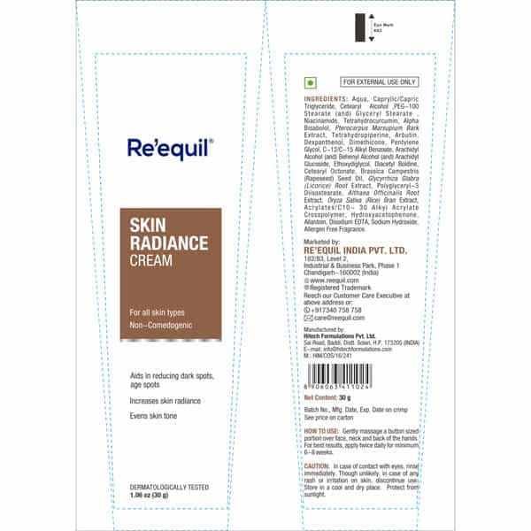 Re'equil Skin Radiance Cream 30Gm