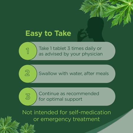 Caripill Tablet Carica Papaya Leaf Extract Tablet | Strip Of 15 Tablets X 2