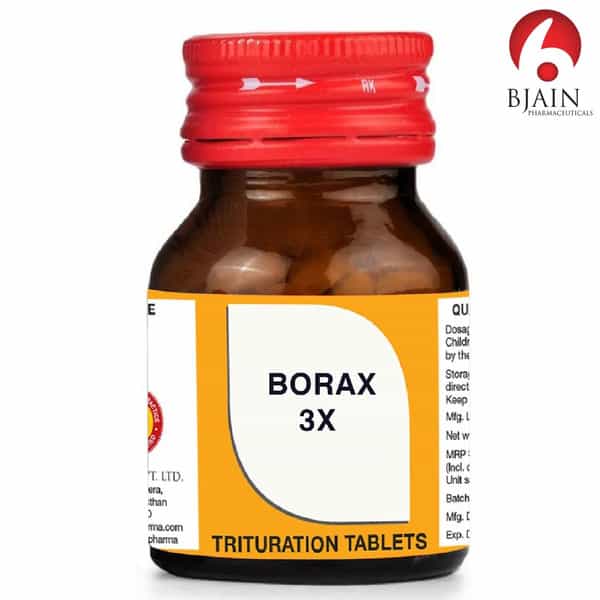 Bjain Borax Trituration Tablet 3X | 25Gm