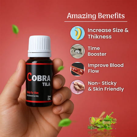 Cipzer Cobra Tila 10ml | Supports Mens Vitality| Circulation & Overall Wellness