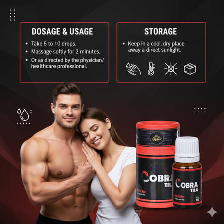 Cipzer Cobra Tila 10ml | Supports Mens Vitality| Circulation & Overall Wellness