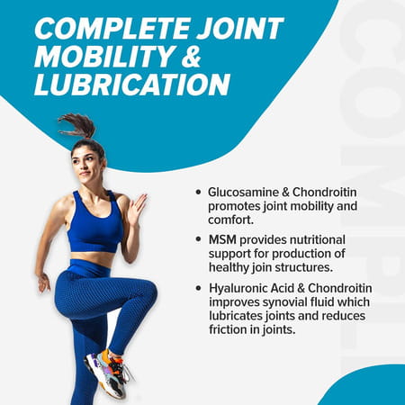 Myfitfuel Glucosamine With Chondroitin Sulfate | Msm & Hyaluronic Acid | (3000mg) | 120 Tablets