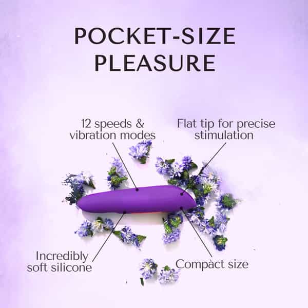 Libertee Dia Mini Bullet Massager For Women Rechargeable Violet