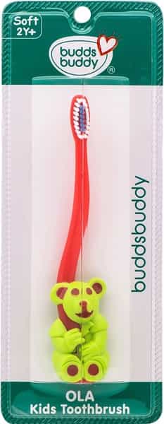 Buddsbuddy Combo Of 4 Animal Shaped Ola Kids Soft Bristles Tooth Brush 2Yrs+ Multicolor