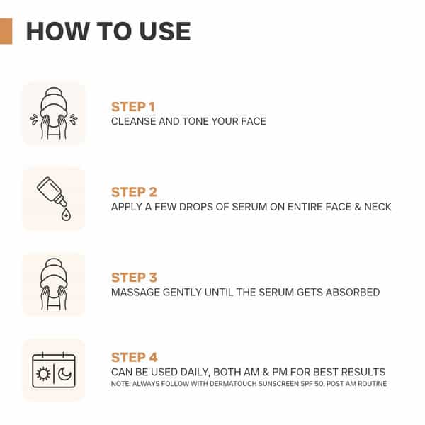 Dermatouch Kojic Acid 2% Face Serum | Dry To Oily & Pigmentation-Prone Skin- 10Ml