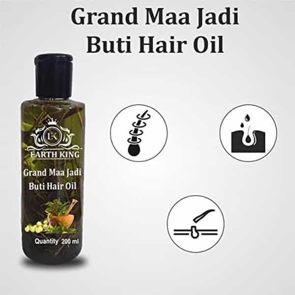 Earth King Grand Maa Jadi Buti Hair Oil For Men & Women - 200 Ml