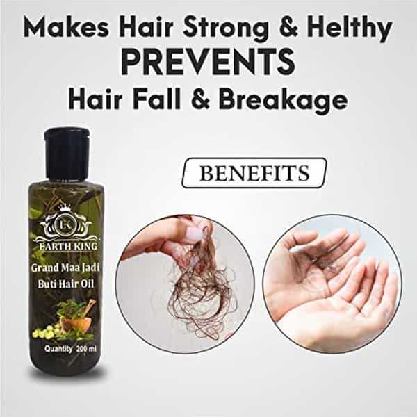 Earth King Grand Maa Jadi Buti Hair Oil For Men & Women - 200 Ml