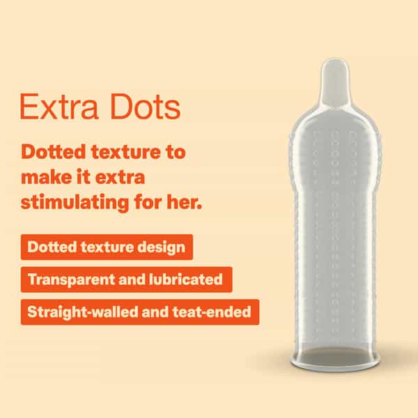 Durex Condoms Extra Dots - 10 Pieces - (Buy 2 Get 1 Free)