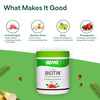 Oziva Plant Based Biotin 10000mcg+ Biotin For Hair Growth Lemon Pack Of 1