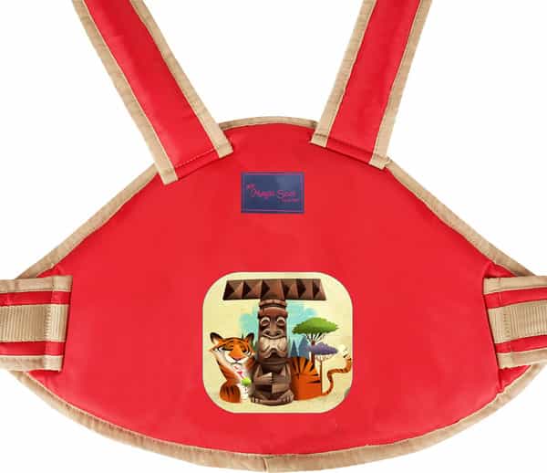 Magic Seat- 2 Wheelerkids Safety Seat Belt/Kids Carrier Protection For 2 Wheelers (Red-Alphabet T)