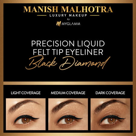 Manish Malhotra Beauty By Myglamm 24h Kajal Eyeliner-Black Diamond