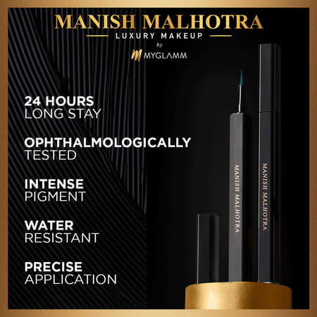 Manish Malhotra Beauty By Myglamm 24h Kajal Eyeliner-Black Diamond