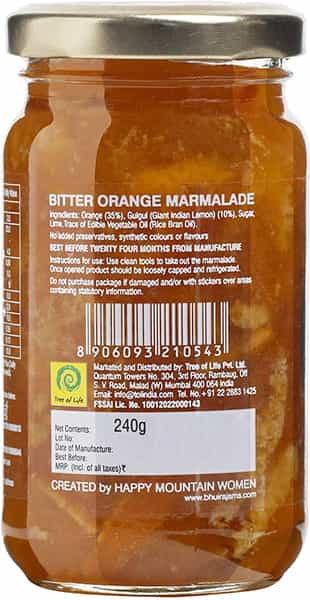 Bhuira All Natural Bitter Orange Marmalade - 240 Gm & Kashmiri Mango Bichhua Chutney|230G|Pack Of 2