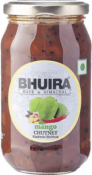 Bhuira All Natural Bitter Orange Marmalade - 240 Gm & Kashmiri Mango Bichhua Chutney|230G|Pack Of 2