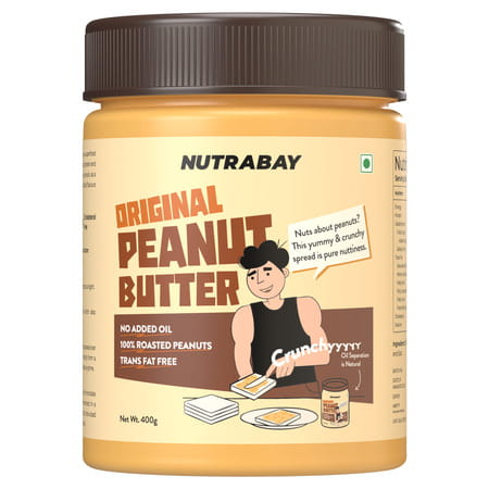 Nutrabay Foods Original Peanut Butter (Crunchy) - 400g