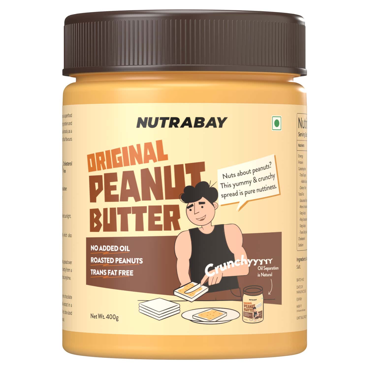 Nutrabay Foods Original Peanut Butter (crunchy) - 400g