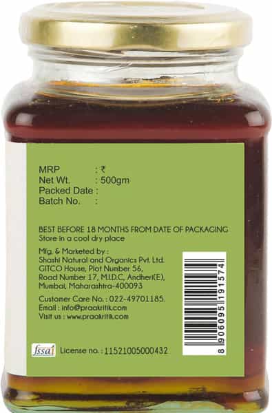 Praakritik Organic Wild Forest Honey 500 G