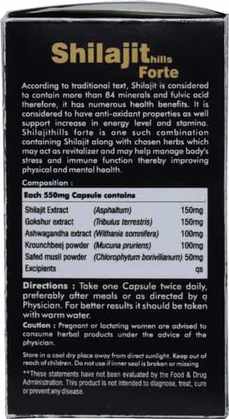 Herbal Hills Shilajithills Forte - 20 Capsule