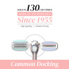 Letsshave Evior 3 Sensitive Shaving Razor For Women| Dual Lubrication Strip | 1 Handle + 2 Blades